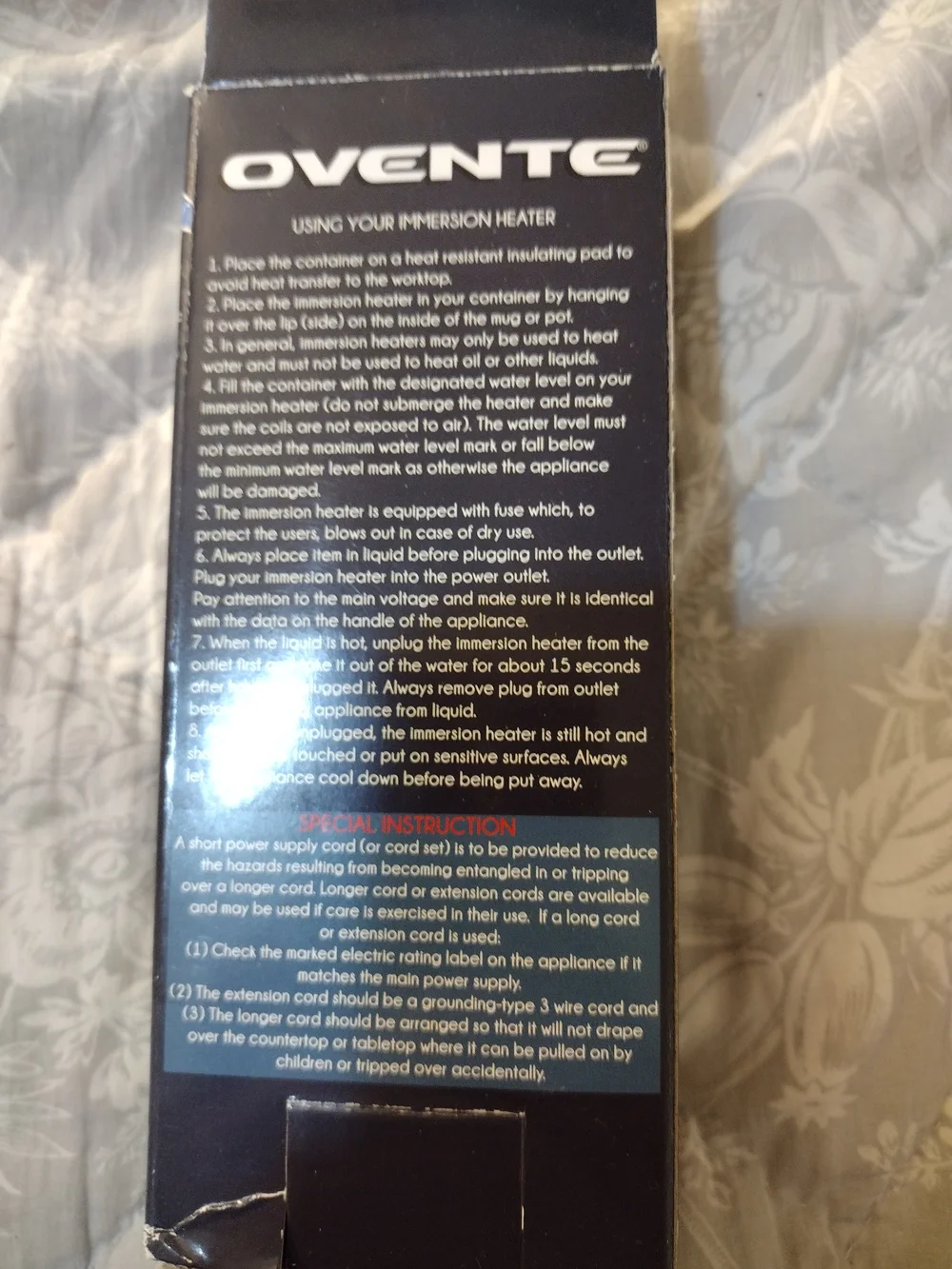 Ovente ch103 portable